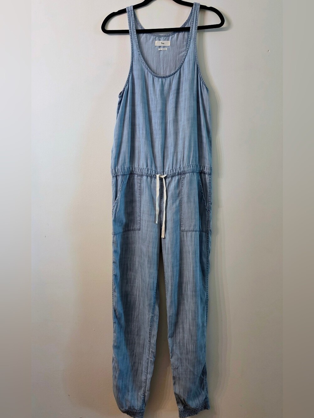 TNA Aritzia Chambray Jumpsuit